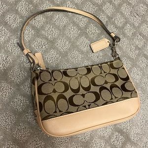 Tan coach purse